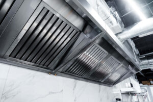 clean exhaust hood system for commercial kitchen