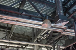 industrial duct installation