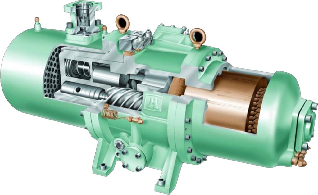 A Hanbell Screw Compressor for Industrial Chiller