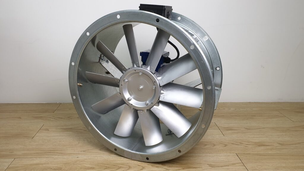Industrial axial exhaust fan for commercial kitchen ventilation system in Malaysia