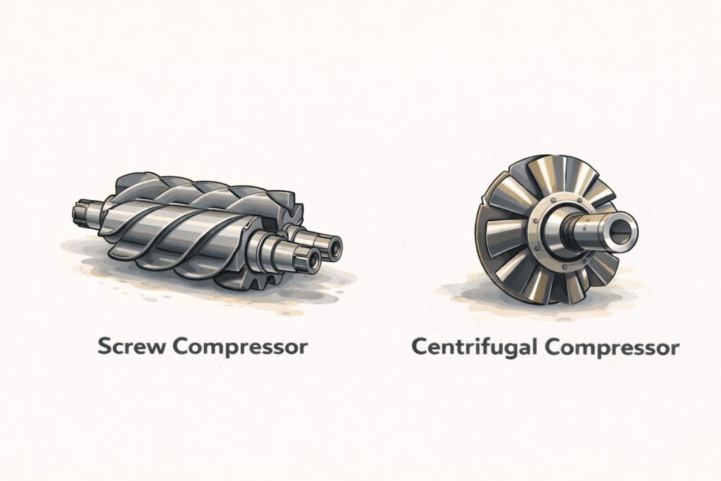 Centrifugal Vs Screw Compressor for Industrial Chiller