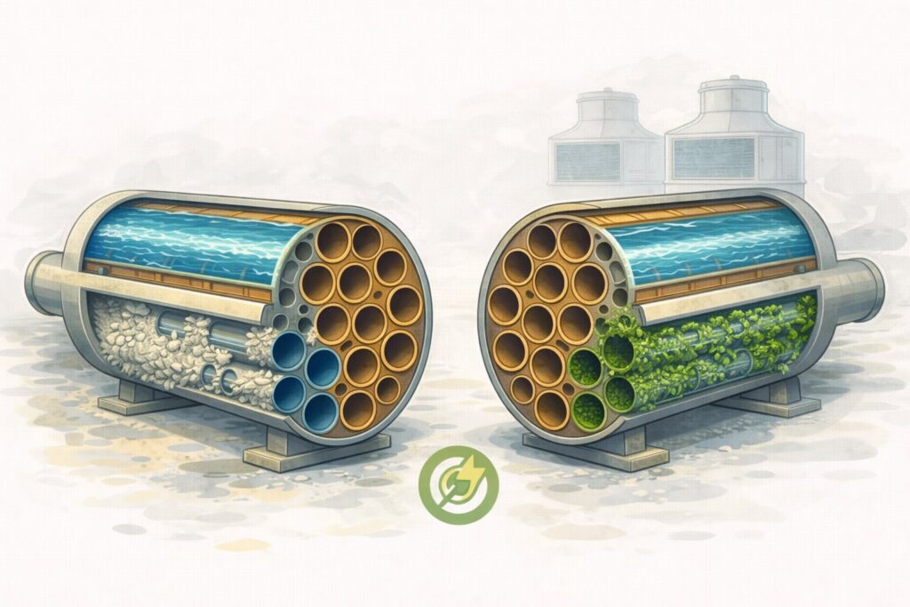 Industrial Chiller Evaporator & Condenser Fouling