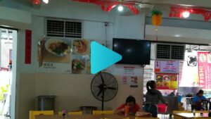 CrystalAir commercial evaporative air cooler installed with ducting for a restaurant in Malaysia.