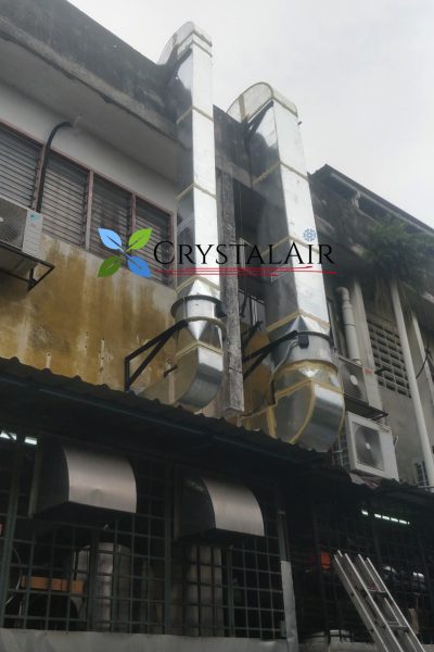 CrystalAir Commercial Kitchen Hood Exhaust Fan system