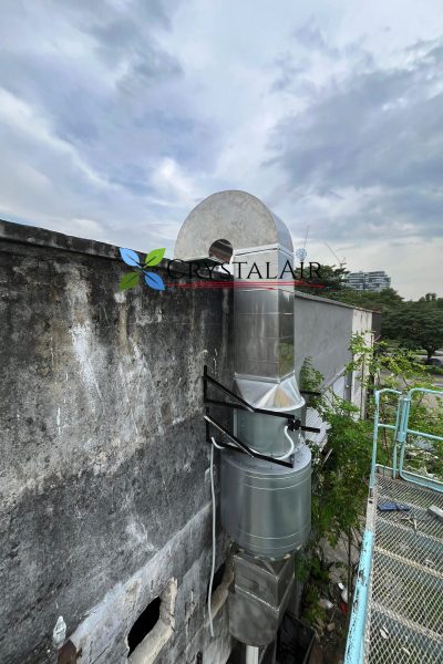 CrystalAir Commercial Kitchen Hood Exhaust Fan and Air Cooler system