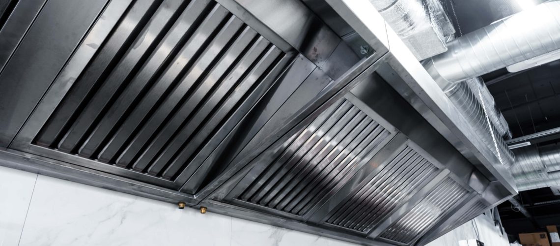 clean exhaust hood system for commercial kitchen